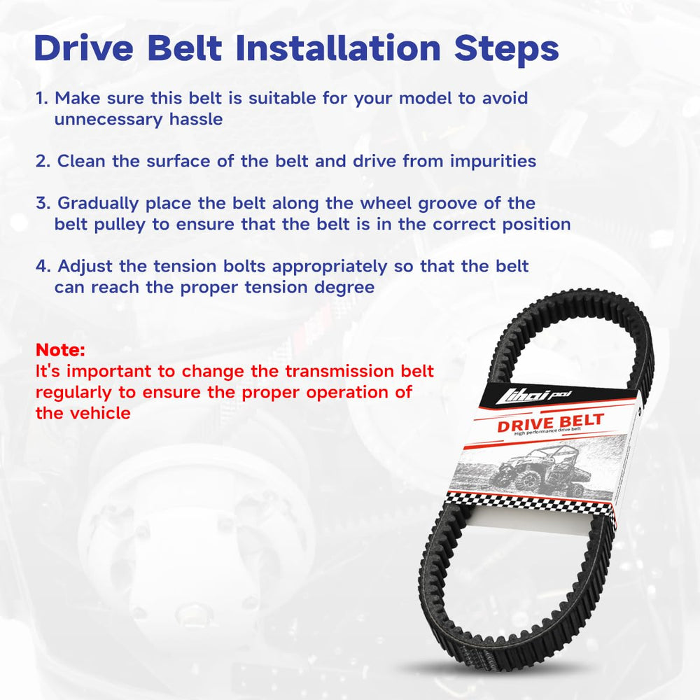 LIHAIPAI installation close-up showing alignment and tensioning for belt life.