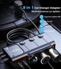 LIHAN backseat-ready power cord for passenger access
