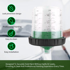 Paint gun adapter fits common sprayers for versatility
