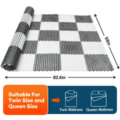 Waterproof TPE material keeps the bed area dry under the mattress