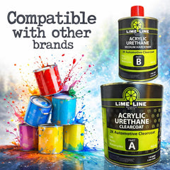 LiME LiNE clear coat air dries in 12–24 hours for convenient finishing.