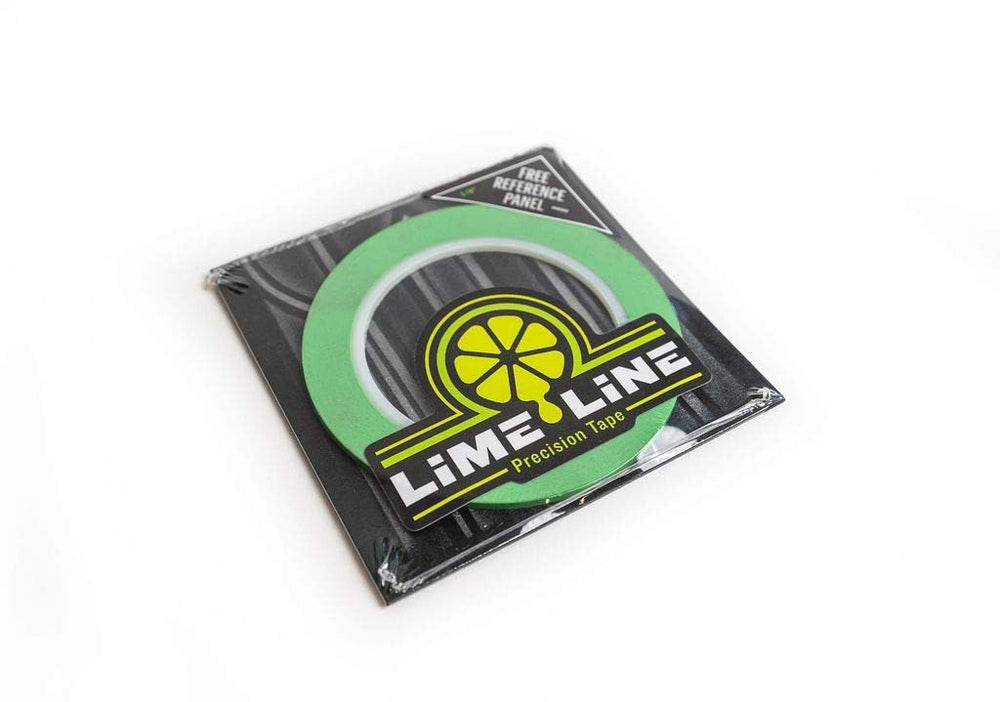 LiME LiNE pinstriping tape application closeup enables crisp line control