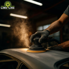 LiME LiNE primer drying in a warm workshop