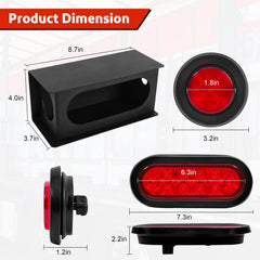 LIMICAR 6-inch oval LED trailer light for high visibility