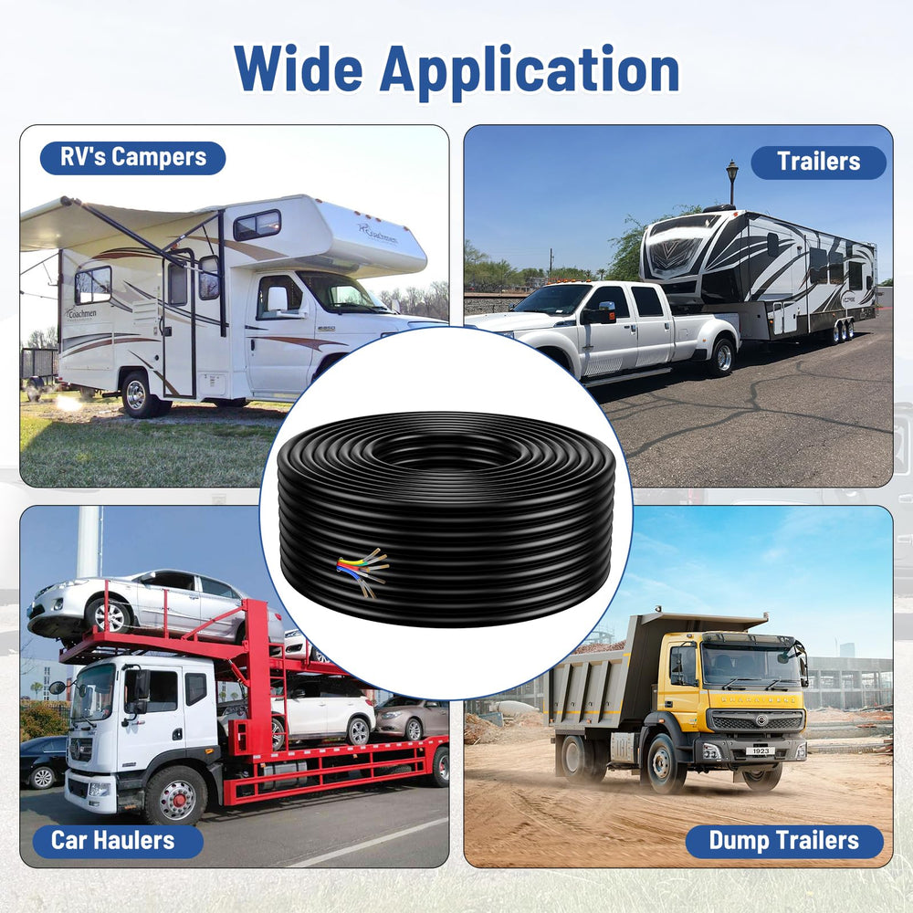 LIMICAR 7-way trailer wire designed for both DIY projects and professional trailer wiring.