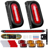LIMICAR 6-inch oval tail lights with built-in stop and reverse illumination for safer towing.