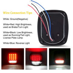 LIMICAR RV tail lights license plate lamp keeps rear registration readable.
