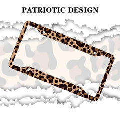 LIN KANG leopard frame includes hardware for quick, tool-free installation.