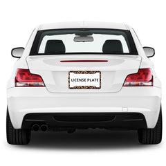 LIN KANG leopard print frame ships gift-ready for automotive lovers.