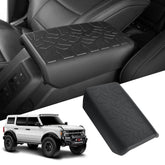 LinkCRO center console armrest cover for Bronco 2021-2024 protects interior from pet scratches.