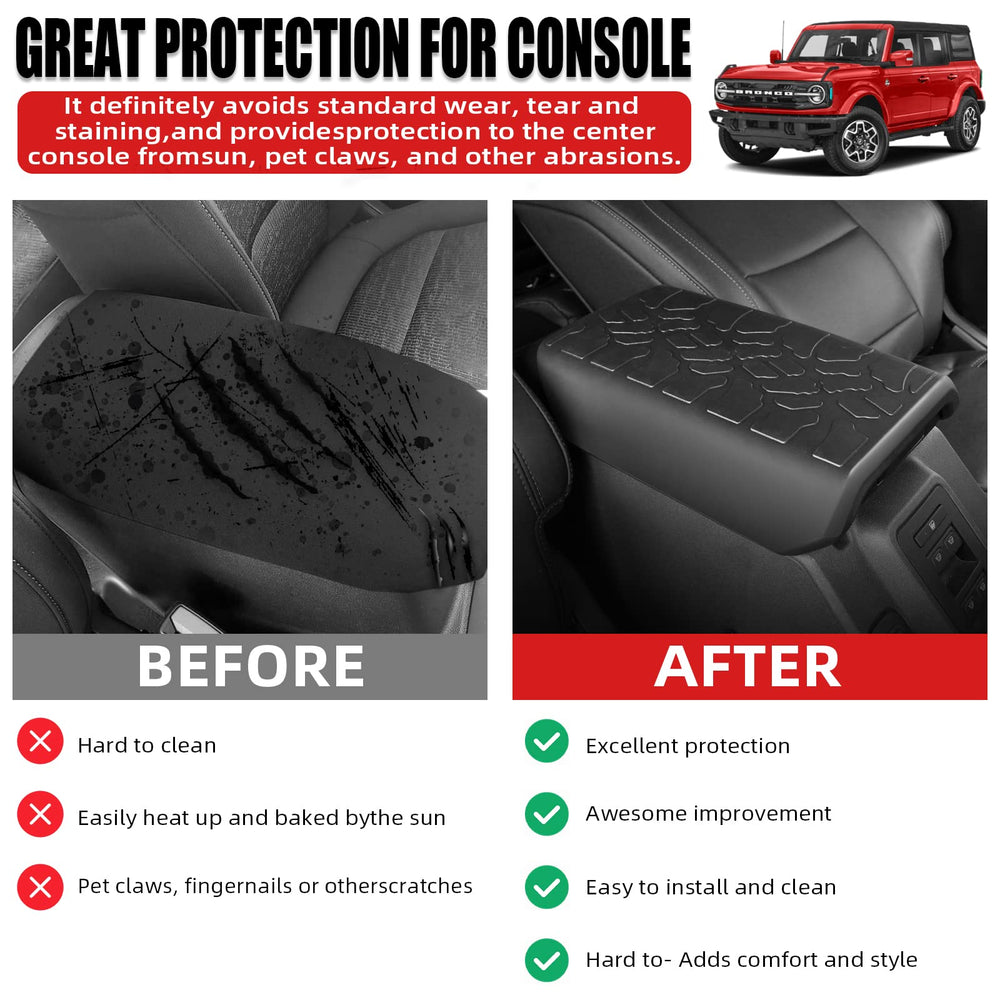 LinkCRO easy-clean armrest cover wipes clean quickly after mud and dust.