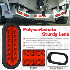 LINKITOM 6in submersible oval light dimensions approximately 7.5 by 3.25 inches