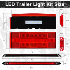 LINKITOM reflective stickers aiding nighttime trailer visibility