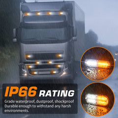 LINKITOM strobe light mount brackets for grille or bumper mounting.