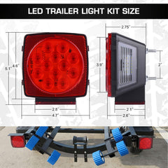 LinkITOM license plate bracket keeps plate illuminated on the road.