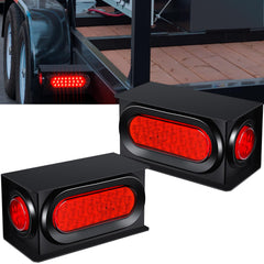 LinkITOM trailer lights welded-mount steel boxes kit boosts durability for rugged hauling