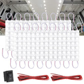 Linkstyle 12V interior light bar glows evenly in car cabin for clear night visibility