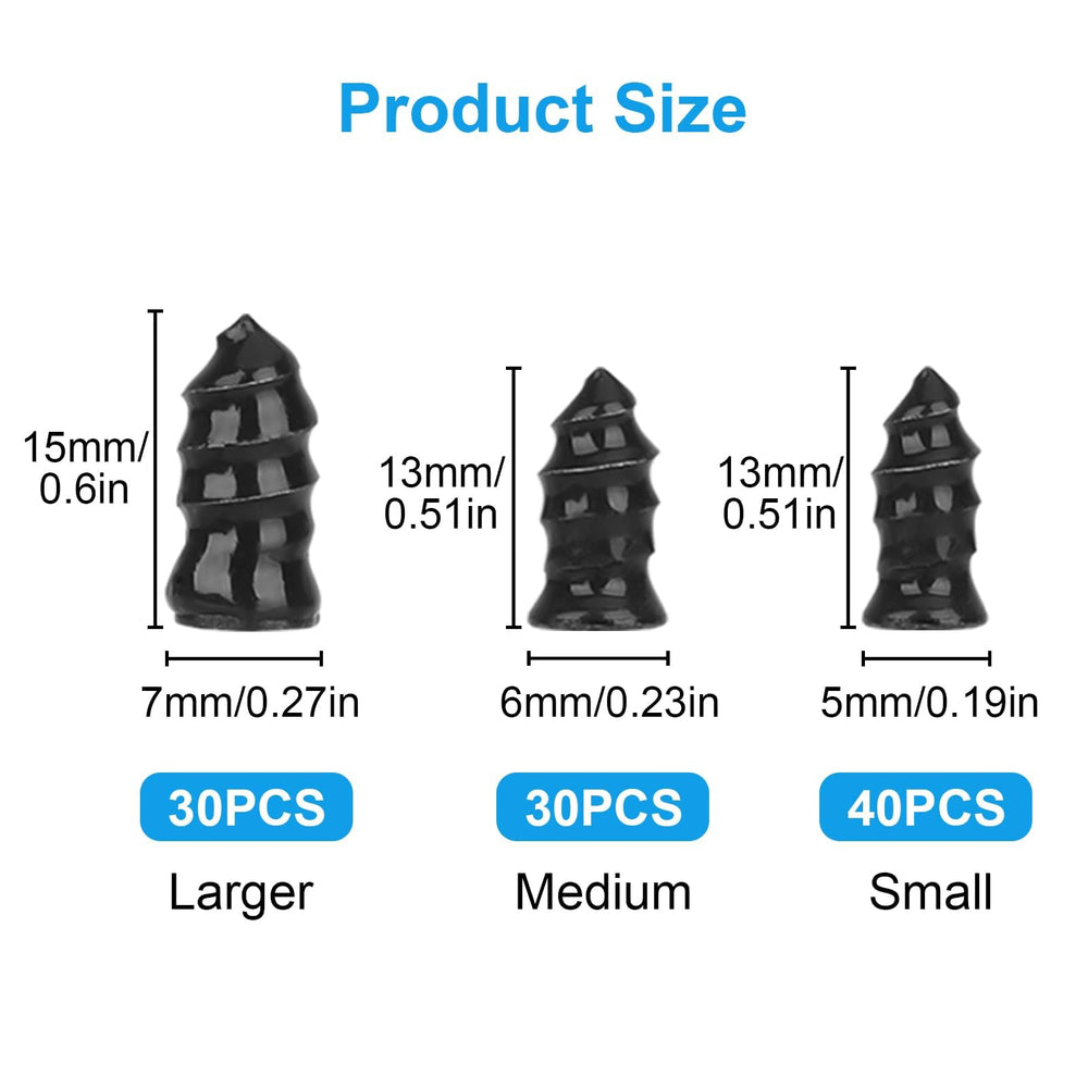 Linkstyle 3 sizes tubeless plugs close-up for versatile puncture sealing.