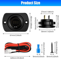 Linkstyle voltage meter supports DC 5–36V with 0.1V precision.