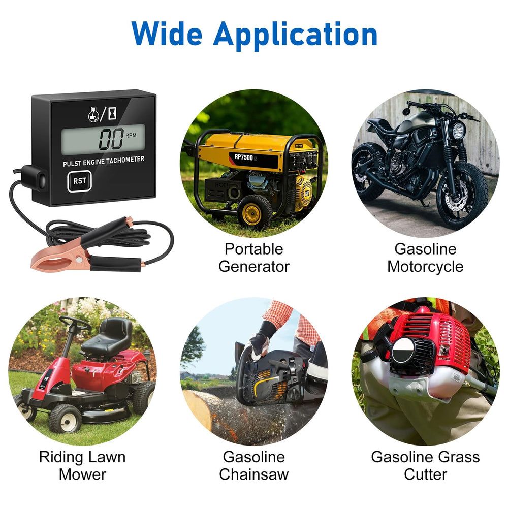 Linkstyle durable engine tachometer for harsh outdoor use.