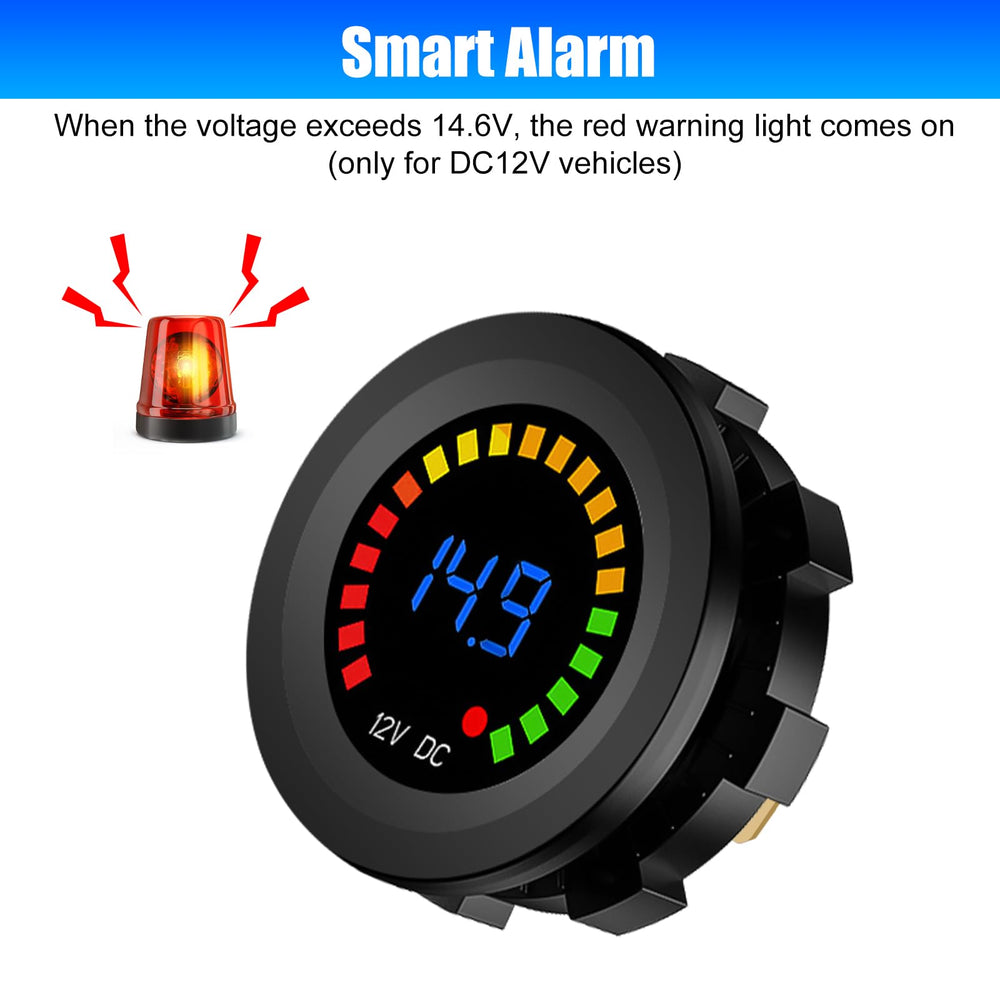 Linkstyle LED 3-digit display provides clear real-time voltage readings