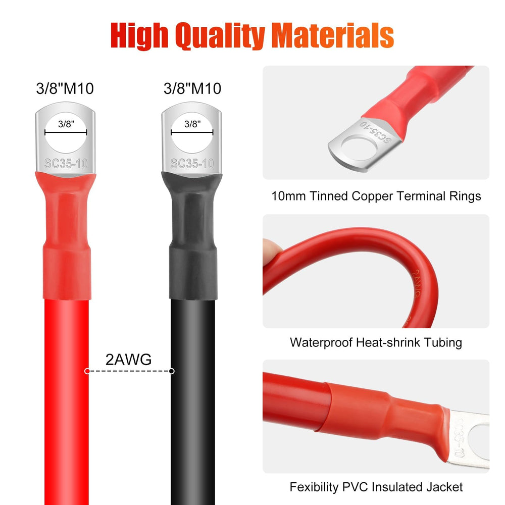 Linkstyle PVC-insulated battery cable close-up showing durable insulation