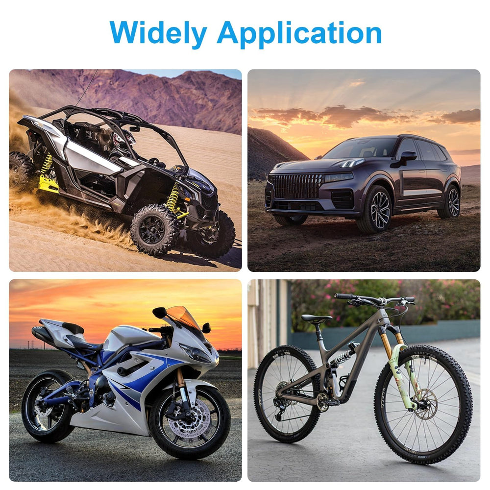 Linkstyle compatibility across cars, motorcycles, and trucks for wide use.