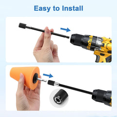 Linkstyle yellow bristle cleaning brush pre-cleans surfaces.