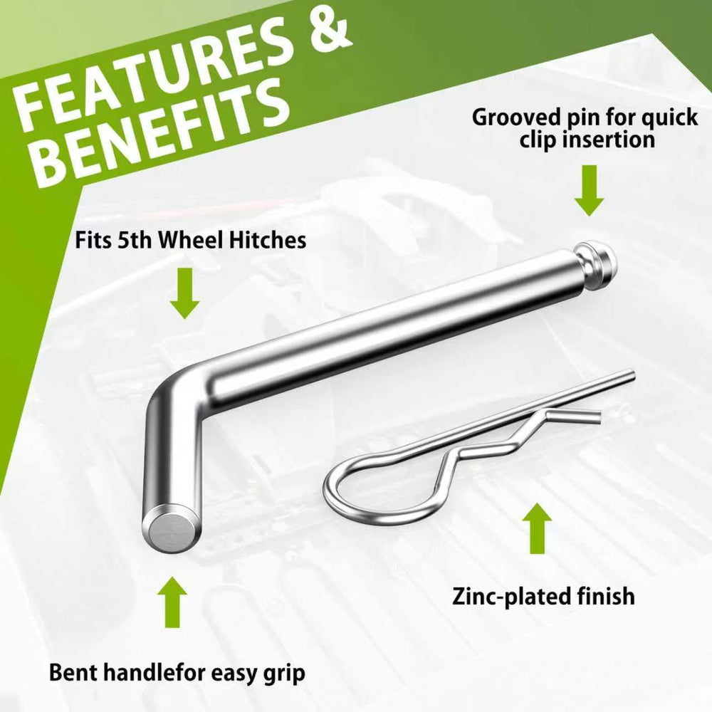 Linone galvanised finish on pins and clips provides rust resistance for outdoor towing.