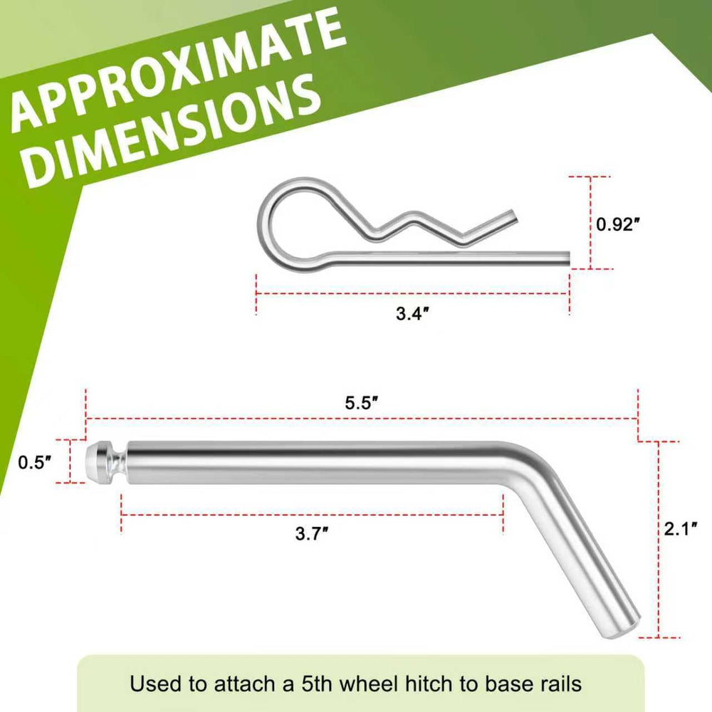 Linone grooved pin close-up showing easy insertion in any position.