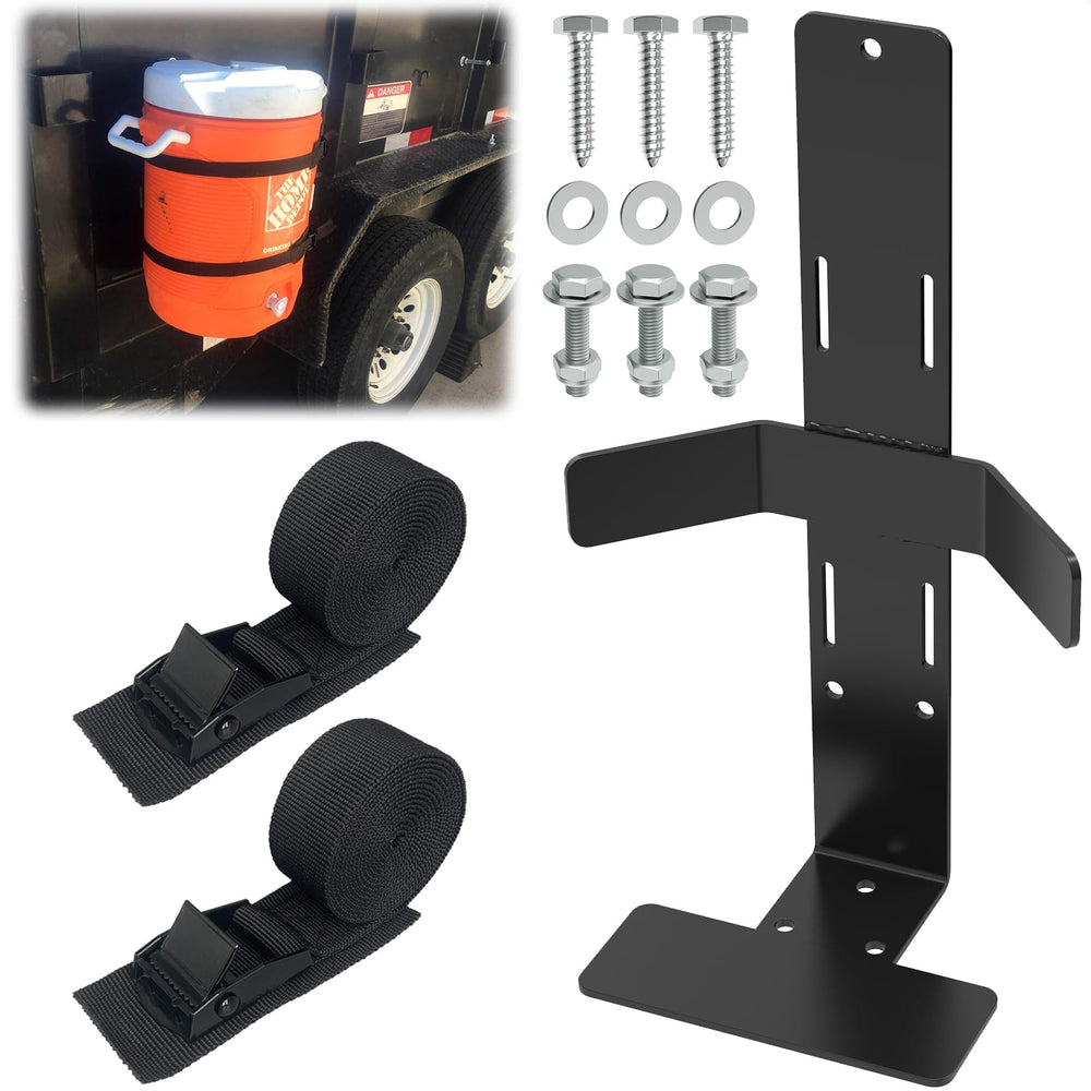 Linone water cooler rack mounted on trailer for easy potable water access
