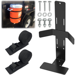Linone water cooler rack mounted on trailer for easy potable water access