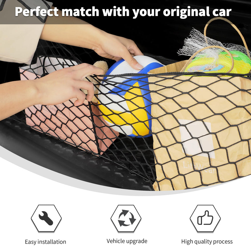 Keeps larger items secure during turns and sudden stops on the road.