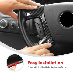 Linskip steering wheel cover on Yukon/Sierra 2007-2013 enhances cabin appearance and control.