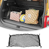 Linskip trunk organizer net for Bronco Sport, ready for secure mounting and organized cargo.
