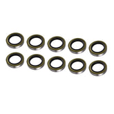 Lippert replacement double lip grease seal on an RV axle hub protects against dirt and moisture