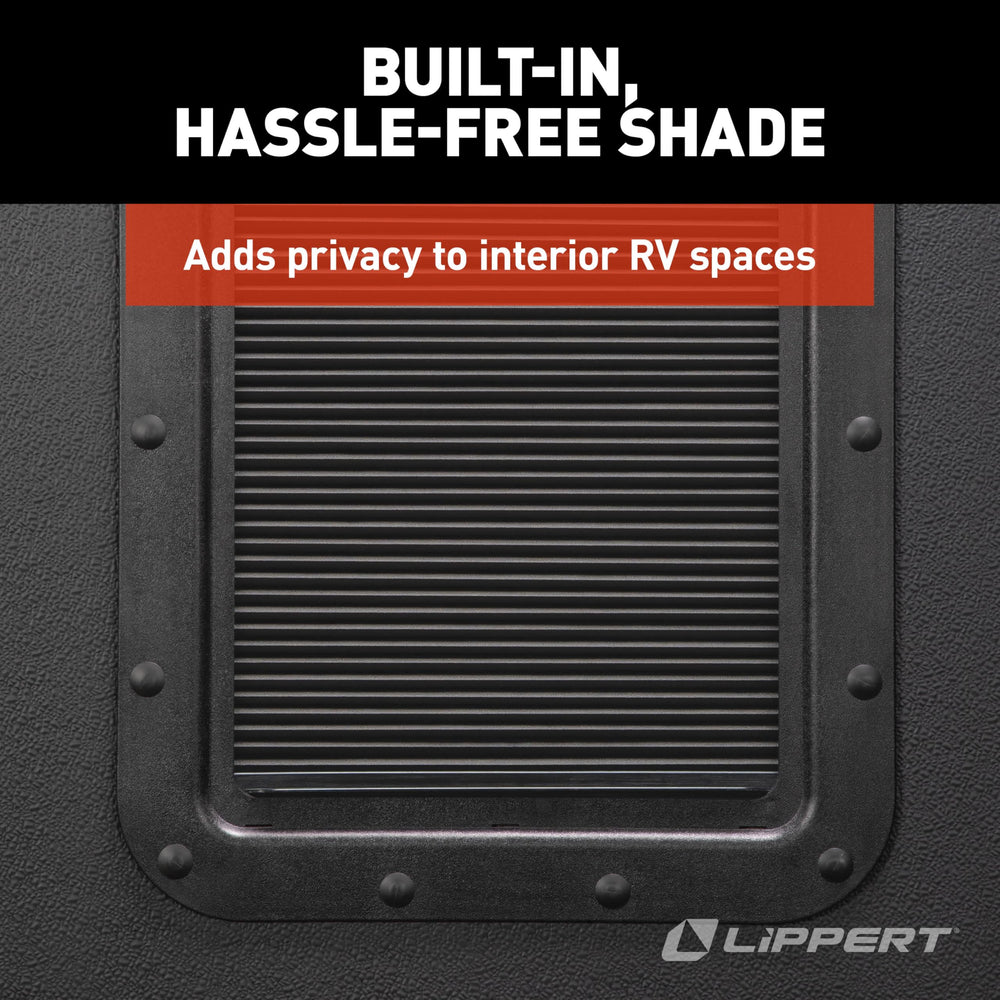 Lippert Thin Shade EcoCell energy-efficient RV shade in use
