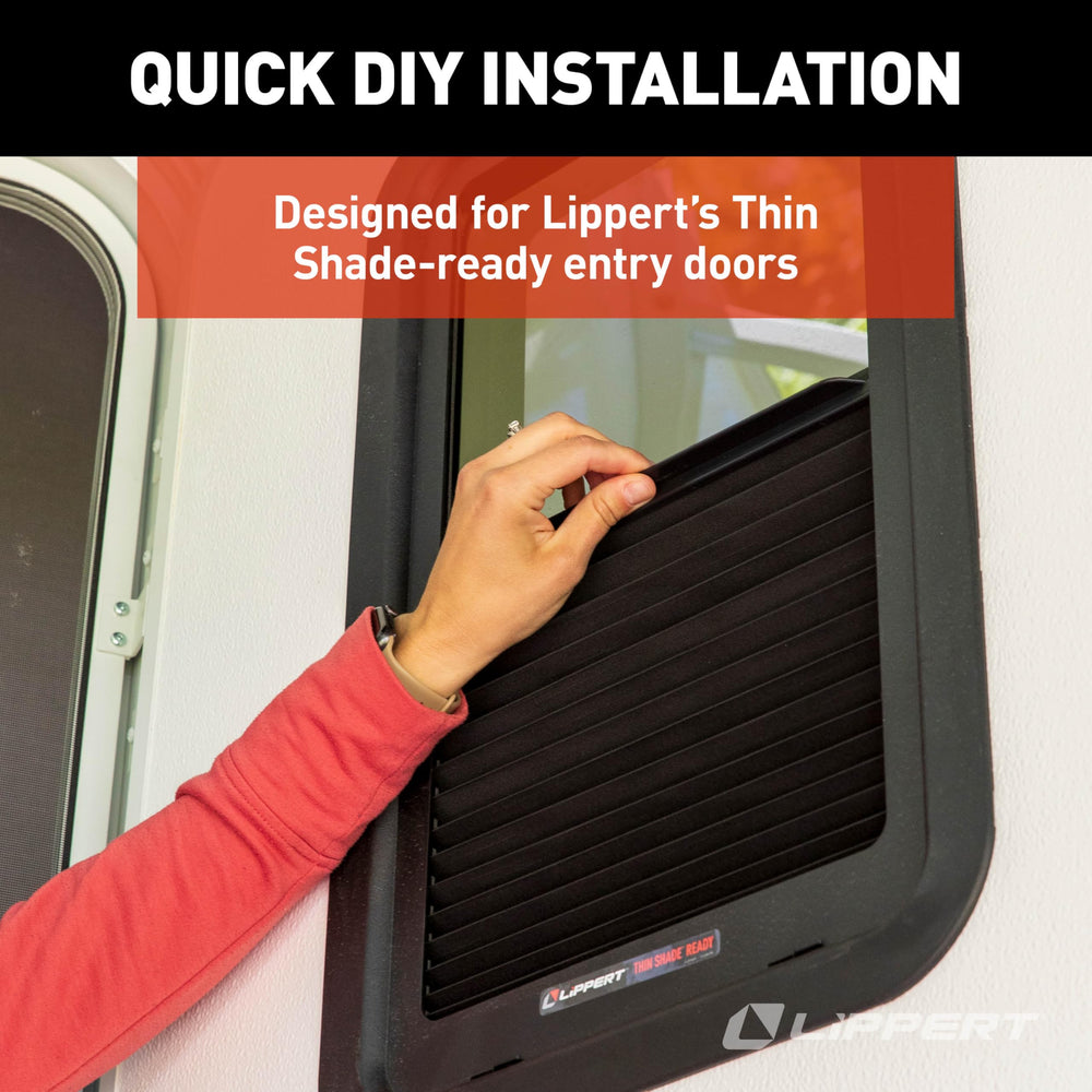 Lippert Thin Shade EcoCell installation process on door