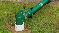 Lippert Waste Master UV-protected hose for outdoor durability.