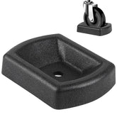 Liqmeivre rubber wheel dock blocks a 6-inch caster for stable trailer parking.