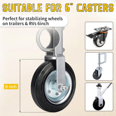 Liqmeivre robust wheel dock supports boat trailers, RVs, and caravans securely.