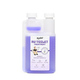 Liquified RV Toilet Treatment black-tank-digester for easier dumping on the road