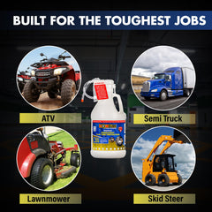 LiQuiTube applied on off-road tires for rugged, reliable protection.