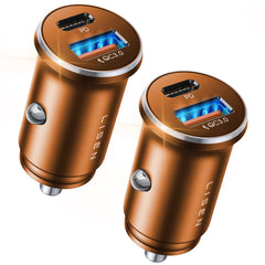 LISEN 54W USB-C car charger with dual ports for fast charging on the road.
