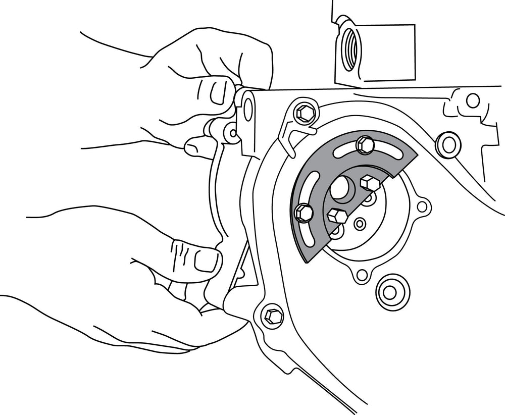 Lisle 13800 secures timing gear to prevent misalignment during pump replacement