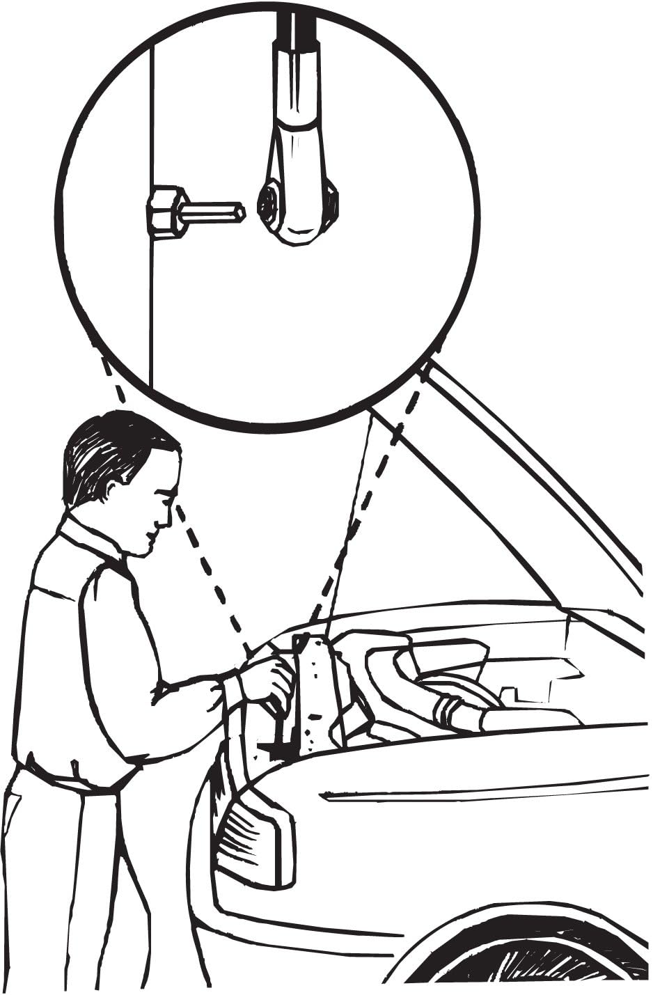 Lisle 14540 headlight adjusting ratchet with 4mm hex and roller clutch for precise tweaks