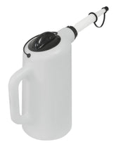 Lisle 19702 8-quart dispenser with lid for clean bulk oil transfer and level visibility