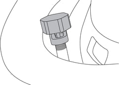 Lisle 19860 Tire Deflator depress-pin-action speeds deflation without removing cores.
