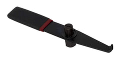 Lisle CV joint banding tool in use with a Band-It Jr. clamp for precise crimping
