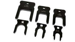Lisle 38410 DEF and fuel line disconnect set in use for easy connector removal.